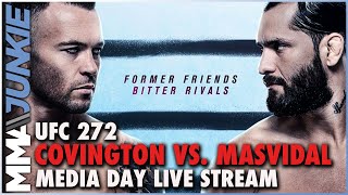 UFC 272 Covington vs Masvidal media day live stream  LIVE [upl. by Elyod233]