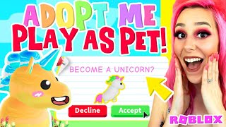 How to Play AS A PET in Adopt Me Transform into A LEGENDARY PET Roblox Adopt Me [upl. by Goss]