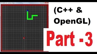 OpenGL amp C game programming  snake game tutorial  2D   PART 3  Drawing a grid [upl. by Jobie]