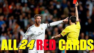 Sergio Ramos All 24 Red Cards In His Career🇪🇦🇪🇦🇪🇦🇪🇦🏁🏁 [upl. by Jadwiga]