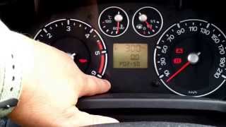 Ford Fiesta Mk6  Self Test and Reading Error Codes of Instrument Cluster [upl. by Nnasus999]