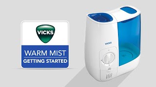 Vicks Warm Mist Humidifier VWM845  Getting Started [upl. by Ytitsahc]