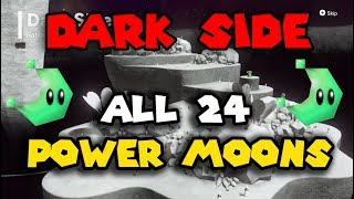 Super Mario Odyssey Dark Side  All 24 Power Moons Locations Guide  Walkthrough [upl. by Cybil]