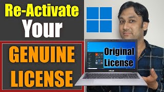 How to Reactivate your Genuine  Original License Windows [upl. by Farika637]