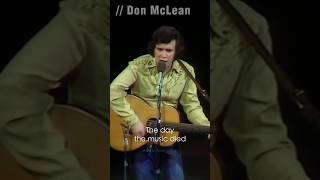 Don McLean  American Pie 1971  Bye bye Miss American pie [upl. by Adiol]