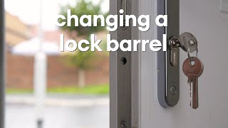 Changing a lock barrel [upl. by Melantha]