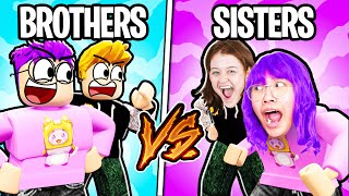 INSANE ROBLOX BATTLE TWIN SISTERS VS BROTHERS CHALLENGE [upl. by Conlee57]