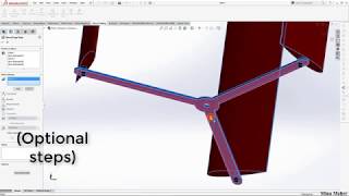 How to 3D model Darrieus wind turbine using SolidWorks [upl. by Rfinnej]