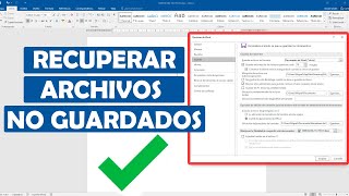 RECUPERAR ARCHIVO DE WORD NO GUARDADO [upl. by Adnilre413]