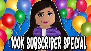 CELEBRATING 100K SUBS THANK YOU  Face Reveal  Roblox Amberry [upl. by Jemimah]