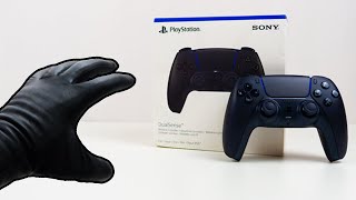 Sony PlayStation 5 PS5 Dual Sense Controller Midnight Black Unboxing  ASMR [upl. by Parhe]