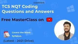 Most Asked TCS NQT Coding Questions and Answers 2021 [upl. by Mary]