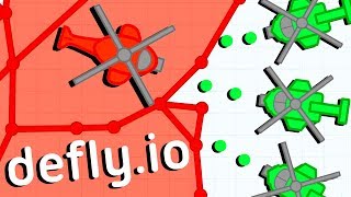 The ULTIMATE BASE DEFENSE and DESTROYING ENEMIES  Deflyio Gameplay  New IO Game [upl. by Hudgens785]