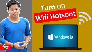 How to Create  Enable a WiFi Hotspot in Windows 10 PC Without Software  Hotspot kaise banaye [upl. by Cinda]