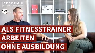 Kann ich auch ohne Fitnesstrainer Ausbildung in einem Fitnessstudio arbeiten ASG erklärts 2021 [upl. by Nadeen]