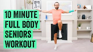 10 Minute Full Body Seniors Workout  The Body Coach TV [upl. by Gesner]