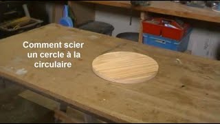 Comment scier un cercle a la circulaire [upl. by Ayahsal143]