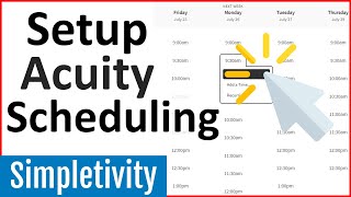 How to use Acuity Scheduling Squarespace  Tutorial for Beginners [upl. by Onitram]