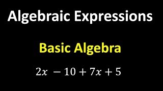 Algebraic Expressions – Algebra Basics [upl. by Vasili299]