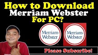 How To Download Merriam Webster For PC  Mister Learning [upl. by Gautea]