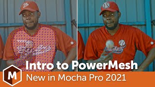 Mocha Pro 2021 Intro to PowerMesh Warp Tracking [upl. by Genie]