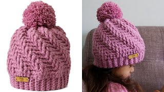 🌈Gorro en ESPIRAL Tejido a Crochet TODAS LAS TALLAS [upl. by Aliek109]