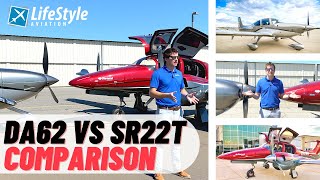 WHICH AIRPLANE IS BETTER  Cirrus SR22T vs Diamond DA62 Comparison [upl. by Scrivens]