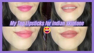 My Top Favourite Lipsticks for Indian Skin Tone  2024 [upl. by Willman]