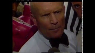 Mills Lane curses at reporter moments after stopping TysonHolyfield Ear bite fight 1997 [upl. by Amalburga75]