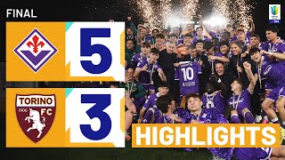 FIORENTINA U19TORINO U19 53 ap  HIGHLIGHTS  Viola lift the Cup  Primavera TIM Cup 202324 [upl. by Dibb]