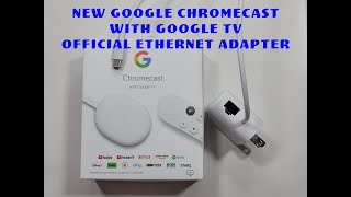 Google Chromecast with Google TV official Ethernet Adapter [upl. by Rettke69]