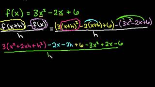 Difference Quotient  Quadratic Function [upl. by Batory]