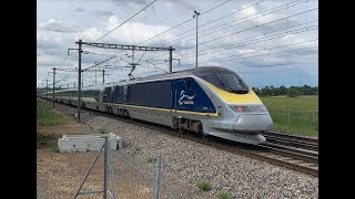 High speed trains  Eurostar TGV InOui OUIGO in France [upl. by Kenzi]