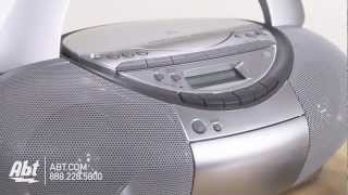 Overview of Sony CD Radio Cassette Recorder Boombox  CFDS350SILVER [upl. by Gross]