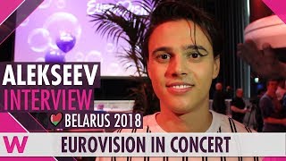 ALEKSEEV Belarus 2018 Interview  Eurovision in Concert 2018 [upl. by Bartlet]