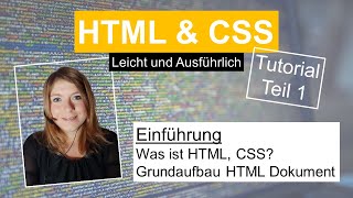 HTML Grundlagen HTML Tutorial deutsch Teil 1 [upl. by Blithe265]