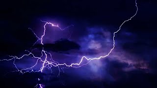 Thunderstorm And Lightning Strikes At Night Background Video Effects HD [upl. by Miyasawa898]