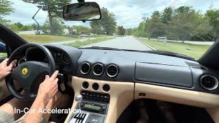 Ferrari 456M GT Cold Start Drive By In Car Footage [upl. by Namyac]