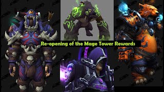 Mage Tower TIER SET Rewards Shadowlands patch 915 [upl. by Ymme]