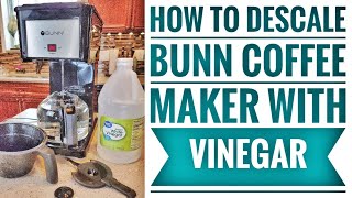 HOW TO DESCALE Bunn Speed Brew Classic  Velocity GRB Coffee Maker [upl. by Purse]