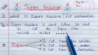 Super Keyword in Java  Learn Coding [upl. by Notnats540]