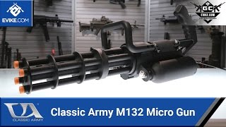 Classic Army M132 Micro Gun  The Gun Corner  Airsoft Evikecom [upl. by Anirret622]