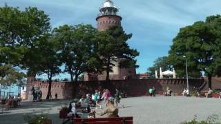 Kolberg  Kolobrzeg Szenen aus der Altstadt dem Hafen und vom Strand [upl. by Atteuqehs]