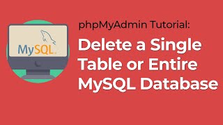 How to delete database in MySQL phpMyAdmin Tutorial [upl. by Earesed]