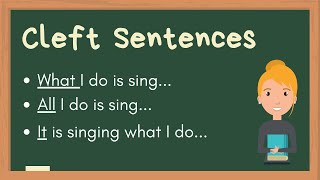 Cleft Sentences [upl. by Molly]