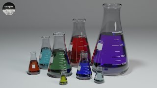 Free Erlenmeyer Conical Flasks for Blender [upl. by Capone]