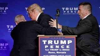 Donald Trump rushed off stage during rally in Nevada [upl. by Armitage]