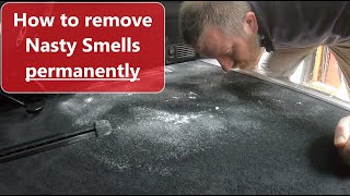 How to permanently remove a Nasty Smell or Odour from your Car or Van with Baking Soda [upl. by Lednam]