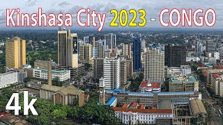 Kinshasa City  Congo 4K By Drone 2023 [upl. by Jeramey]