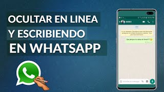 Cómo Desactivar en Linea Visto y Escribiendo en WhatsApp [upl. by Rossuck555]